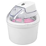 Clatronic Eismaschine | bis zu 1500 ml | Sorbet, Eiscreme, Frozen Joghurt | Zubereitungszeit: 20-40 Minuten | Inkl. Rezeptvorschläge | Nachfüllöffnung | Speiseeisbereiter mit Kältespeicher | ICM 3764