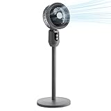 Oszillierender Bodenventilator - Verstellbarer Standventilator Für Zimmer | Luftkühler Höhenverstellbar | 3 Geschwindigkeiten Oszillierender Luftzirkulator Für Wohnzimmer Büro Hotel Schlafzimmer