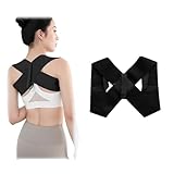 Starshopya RüCkenhaltungskorrektur GüRtel füR Herren und Damen, RüCken Geradehalter, Linderung von Schmerzen im Oberen RüCken und in Den Schultern und Korrektur Der KöRperhaltung(XS/35-45,1 Stück)