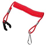 Boot Motor Sicherheitsleine für Außenbordmotor Notfall Kill Schalter Lanyard Rote Sicherheitsleine für Boote Vielseitige Notfallschnur für Wasserfahrzeuge Zuverlässige