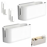 Kiswleon 2 Stück Bett Organizer Zum Einhängen,Wickeltisch Organizer Zum Anhängen Mit 2 Abnehmbarer Haken,Bettablage Zum Einhängen,Wickeltisch Zubehör für Nachttisch,Kinderbett