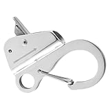 Strapazierfähiger verschiebbarer Verankerungshaken, knotenlose Verankerungshaken, Edelstahl, verstellbare Schnellverschluss-Clips für Angeln, Bootfahren, Schnellboote, Fracht, Camping, Gepäck, Kajaks