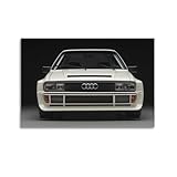NOHYS Audi Sport quattro Auto Poster Vintage Deutsch Auto Poster Wandbild Druck auf Leinwand Modern für Schlafzimmer 30 x 45 cm