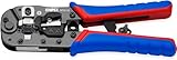 KNIPEX Crimpzange für RJ45-Westernstecker mit Mehrkomponenten-Hüllen brüniert 190 mm, 97 51 13