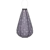 LUMIZ Solarlaterne - für Außen - Topaze - Fallen - Gartenbeleuchtung - Solarlampen - Gartendeko - 28cm - Hellviolet