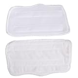 Gatuida 8 Stück Teiliges Mikrofaser Reinigungspad für Dampfbesen Weiß Wiederverwendbare Waschbare Tücher für Müheloses Reinigen von Hartböden Wie Fliesen Linoleum