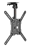 mywall Klappbare TV-Deckenhalterung HL45-3L, Tragkraft bis 20 kg 23'-55' Bildschirme Einstellbare Höhe Platzsparendes Design Schrägdeckenmontage Integriertes Drehgelenk