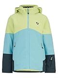 Ziener Kinder AMAJA Ski-Jacke/Winterjacke | warm, atmungsaktiv, wasserdicht, lime light, 164