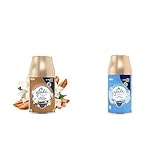 Glade (Brise) Automatic Spray Nachfüller Set für Lufterfrischer Gerät, Geruchsentferner & Duftspray für Zuhause, Sensual Sandalwood & Jasmine + Pure Clean Linen, 2 x 269 ml (Packung mit 2)