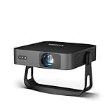 Smart Beamer【360° Drehbar/Autofokus/Trapezkorrektur】 Mini Beamer 4K Unterstützt 1080P Full HD 20000L WiFi6 Bluetooth, VOPLLS Beamer Klein Heimkino 50% Zoom Projektor für Handy/TV Stick/USB