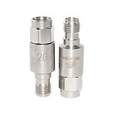 TOJOIN 2PCS RF Koaxial-Dämpfungsgerät, 8GHz 20dB 2W 50Ohm SMA Stecker auf SMA Buchse RF Coaxial Attenuator SMA Fester Dämpfungsregler