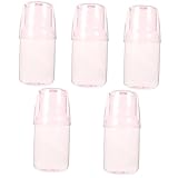 Cabilock 5 Sets Glas Kühlkaraffe Mit Tassenzapfen Flasche Wassergläser Thermoflasche Individuelle Wasserflasche Wasserbecher Deckel Nachttisch Schlafzimmer Wasserkrug