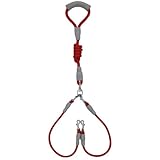 Hundeschleppseil, Hundeleine, Hundeleine for Spaziergänge, mittelgroße Doppel-Hundekette, Doppelleine, eine Schleppleine, Zwei Leinen mit Heimtierbedarf, Hundeleine(Red)