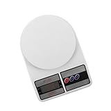 PRETYZOOM Digitale Küchenwaage Zum Kochen Und Backen 10 Kg Präzisions Grammwaage Für Lebensmittel Tragbare Elektronische Waage Essenszubereitung Küche Backen Grammwaage