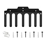 Hantelstangen Wandhalter | Wandmontage-Gestell Mit 7 Haken Für Stangen - Gym Kurzhantel Ständer - Für Fitnessstudio Zuhause Garage Training Gewichtheben Langhanteln Kettlebells