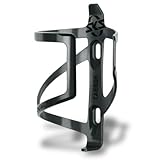 SKS GERMANY DUAL SC RH Flaschenhalter für Fahrräder (Fahrradzubehör aus recycelten Carbonfasern, seitliche Entnahme, für alle gängigen Fahrradflaschen), schwarz
