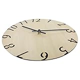 Alipis Leise Wanduhr Aus Holz Wohnzimmer-wanduhr- Haushaltswanduhr Wanduhr Dekorative Hängeuhr Küchenwanduhren Batteriebetrieben Bürouhr Heimuhr Holzuhr Bequeme Wanduhren Holz