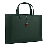 SumNeol Laptoptasche für Damen 15-16 Zoll PU Leder Laptop lässige Handtasche Computertasche Kompatibel mit MacBook/Lenovo/HP/Dell/Asus/Acer - Grün