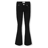 Only&Kids Mädchen KOGROYAL Life REG Flared PIM600 NOOS Bootcut-Jeans, Black Denim, 164 cm