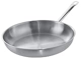 METRO Professional Pfanne unbeschichtet | Ø 32 cm | Edelstahl | Backofengeeignet bis max. 240 °C | auch für Induktion | Pfanne | Universalpfanne | auch für gewerblichen Einsatz