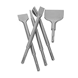 Cabilock 5Er Set Fliesenbohrer für Bohrer Betonmeißel Zementmeißel Keramikbohrer für Fliesen Werkzeug zum Entfernen dünner Schichten Bohrhämmer für Beton Steinbohrer Verchromter Stahl Grey