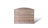Holzzaun Sichtschutzelemente mit Bogen Maß 180 x 150 auf 130 cm (Breite x Höhe) aus Kiefer/Fichte Holz; druckimprägniert Holz 'Berlin Bogen'