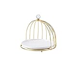 XDLEDMKIZ Tortenständer, Sockel, Gold, dreilagig, doppellagig, Kuchenständer, Desserttisch, Dessert-Kuchenständer, Hoteltisch, Haushalts-Obsttablett, Hochzeitsempfangstisch, Kuchen