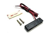 Streetparts24 Mini LED Kennzeichenbeleuchtung Nummernschildleuchte Nummernschild Beleuchtung passend für Motorrad Roller Anhänger Auto KFZ LKW Scooter Quad ATV zum Kleben oder Schrauben,12V, E-Geprüft