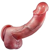 Realistische Dildo vibrator sex spielzeug für die frau- 10 Schub, 10 Vibrations- und Heizmodi，Für G-Punkt und anale Stimulation，Liquid silicone dildos and penises with suction cups and remote control