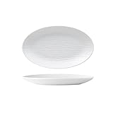 BASXDRFXZ Landhausstil Keramik-Fischteller, Haushalts-Obstteller, großer Fischteller, ovaler Hotelteller, Dessertteller, Salatteller(A)