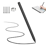 EMR Stift mit Radierer,Remarkable 2 Stift mit Bleistiftclip und 5 Spitzen,4096 Druckempfindlichkeit & Palm Rejection & Neigung,Digital Pen für Kindle Scribe/Galaxy Tab&Book/Remarkable/Boox Tab