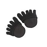 ROMISBABA 2 Paare Damen Zehenpolster Socken aus Hochwertiger Baumwolle Atmungsaktiv Schweißabsorbierend Rutschfest Unsichtbare Halbsocken für Sommer Komfortabel und Hautfreundlich