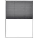 vidaXL Insektenschutz Dachfenster Plissee Fliegengitter Fliegennetz Mückenschutz Gitter Insektennetz Bausatz Insektenschutzfenster Alurahmen 60x80cm