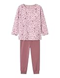 NAME IT Mädchen Nmfnightset Mauve Flower Noos Hose, Mauve Shadows, 98-104 EU
