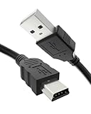 USB-Ladekabel Kompatibel mit Ti-84 Plus CE, Ti-84 Plus/C Silber Edition, Ti-Nspire CX/CAS, Ti-89 Titan, Ti-Nspire CX II/CAS Graphic Calculator USB A auf Mini-B USB-Kabel für Texas Instruments