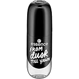 essence gel nail colour, Nagellack, Nr. 46, Schwarz, langanhaltend, Expressergebnis, schnelltrocknend, glänzend, farbintensiv, acetonfrei, vegan, ohne Mikroplastikpartikel, ohne Parfüm, 1er Pack (8ml)