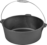 IronMaster Gourmet-Topf – 7,2 Liter Dutch Oven aus Gusseisen mit Edelstahlgriff, perfekt für Gulasch, Eintöpfe, Suppen und mehr – 30 x 13 cm, langlebig und vielseitig