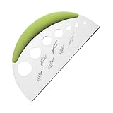 Sharplace Kräuter -Stripper, 7 Löcher, leicht zu reinigendem Kräuterschneider schnelles Blattstrippen Kräuterschäler für Grünkohl Basilikum Koriander Chard, GrÜn