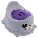 ULDIGI Robuster Töpfchen Trainer mit Abnehmbarem Deckel Rutschfeste Matte Sitzfläche für Jungen und Mädchen Dickes Material für Zuhause und Unterwegs Einfach zu Reinigen Teilig Blau