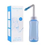 Nasenspülung Flasche,Nasenspülkanne,Nasendusche Set,Nase Spülen,Nasendusche,Nasenspülung,Nasenreinigung zur Sinus Spülung Nasenreinigung BPA-frei Neti Pot für Erwachsene und Kinder