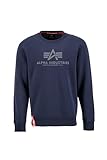 Alpha Industries Basic Sweater Sweatshirt für Herren Navy