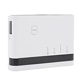 Drahtloser Druckserver, USB -Druckserver Zum Teilen von 4 USB -Druckern über LAN über Ethernet- oder WiFi -Netzwerk, Multi -Mode -Support, Plug und Play (EU-Stecker)