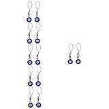 MAGICLULU 6 Sätze Anhänger Des Teufelsauges Haken Armbandperlen Verstellbare Armbänder Schlüssel Mädchen Halskette Auto Evil Eye Anhänger Blaue Böse Augen Segnen Glas Blue 2 Stück * 6