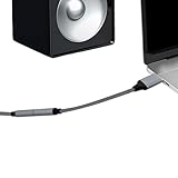 Générique USB auf Klinken-Adapter, externe Sound-Karte, Audio-Kabel, Nylon-Material, Aluminiumlegierung, perfekt für den Anschluss von Headphones an PC, Laptop und Desktops