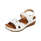 Sandalen Damen Ultra-bequeme Orthopädische Schuhe Mit Weiche Fussbett Freizeit Rutschfeste Sandaletten Sommer Sport Trekking Wandersandalen Plateau Freizeitsandale Sommerschuhe Outdoorsandale