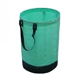 Tragbar für Gartensack aus schmutzabweisendem PE-Material mit stabilen Griffen und großem Fassungsvermögen, für Gartenabfälle und Aufbewahrung zu Hause (120 l)