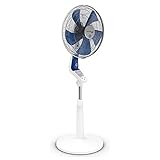 Rowenta Turbo Silence Extreme+ Ventilator, leistungsstark, leise, elektronisch, mit Fernbedienung, 5 Geschwindigkeiten, automatische Oszillation, Höhe verstellbar, VU5770F0, Weiß
