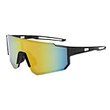 JTQYFI Radsportgläser Polarisierter Sport Sonnenbrillen Freien Winddurchdringliche Sportbrille Zum Angeln Mit Wanderschaltungen Polarisierte Sonnenbrille Fahrrad Sonnenbrille