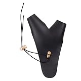 KXAOXGRC Bogenschießen Schutzhandschuh, Lederhandschuhe for Bogenschießen, Anti-Kurven-Fingerschutz for Erwachsene und Anfänger