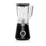 Bosch Standmixer VitaPower Serie 4 MMB6141B, hochwertige Edelstahl-Klingen, 1,5l Tritan-Mixbehälter, spülmaschinengeeignete Teile, 30.000 U/min, 1200 W, schwarz